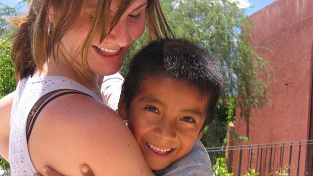 Colleen Fant in Tlapa on the Public Health in Mexico program, Summer 2007